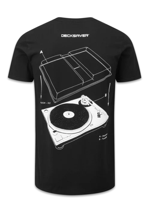 Decksaver Turntable T-shirt Reverse