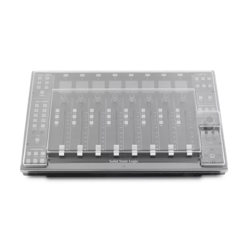 Solid State Logic UF8 DAW mixer and controller with Decksaver cover / lid